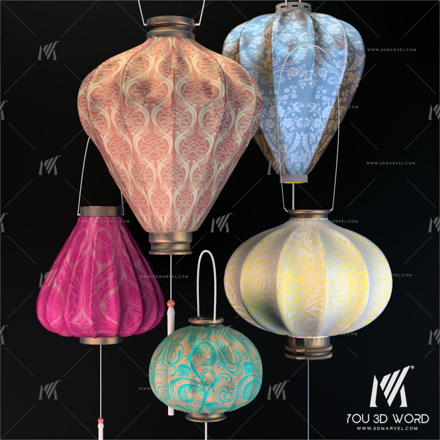Silk Chinese lanterns